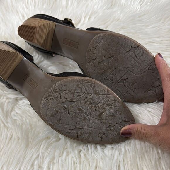 PIKOLINOS Leather Elegant Black T-Strap Women's Shoes Size 42 - Picture 6 of 11